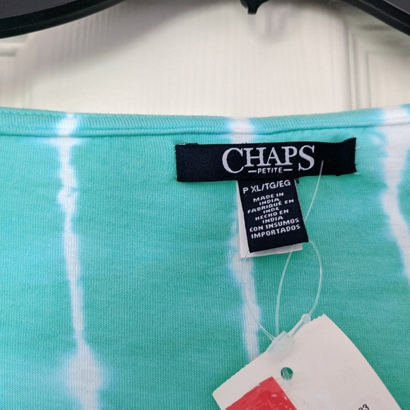 Summer women top tie dye style, Chaps, new , PXL - Picture 7 of 8